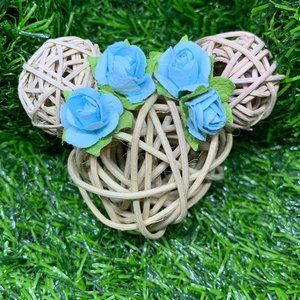 Branch Ball Mouse Head Magnet with Flower Crown